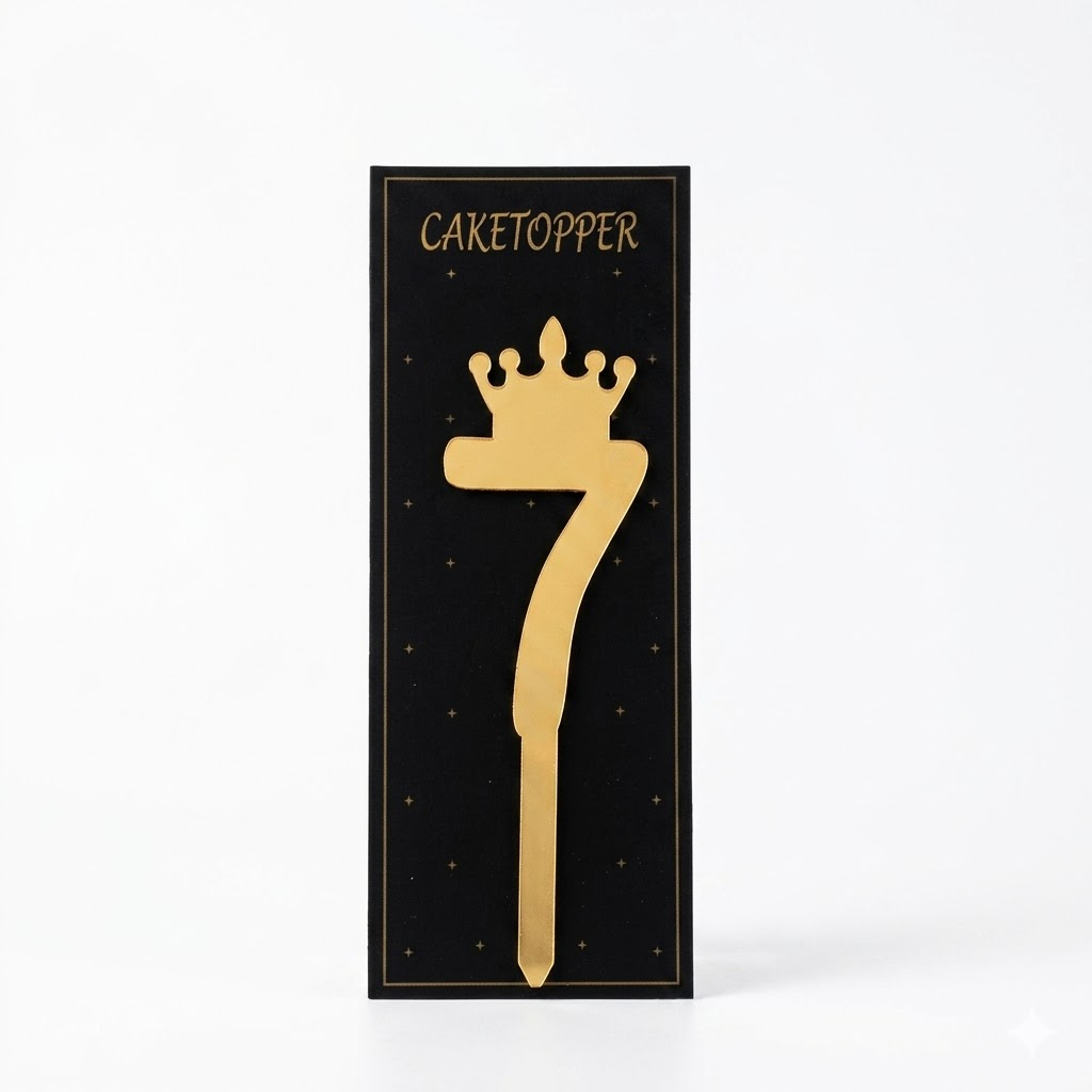 Acrylic Number Cake Topper 