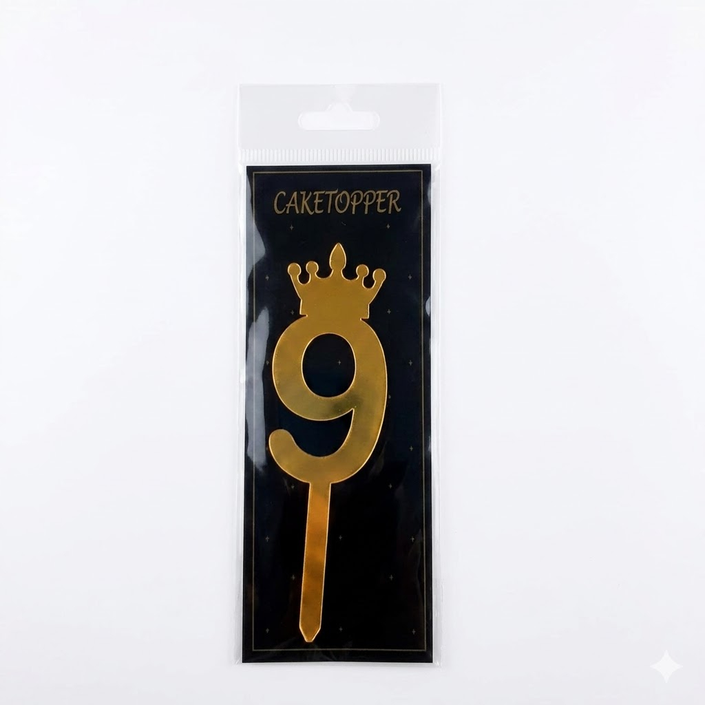 Acrylic Number Cake Topper 