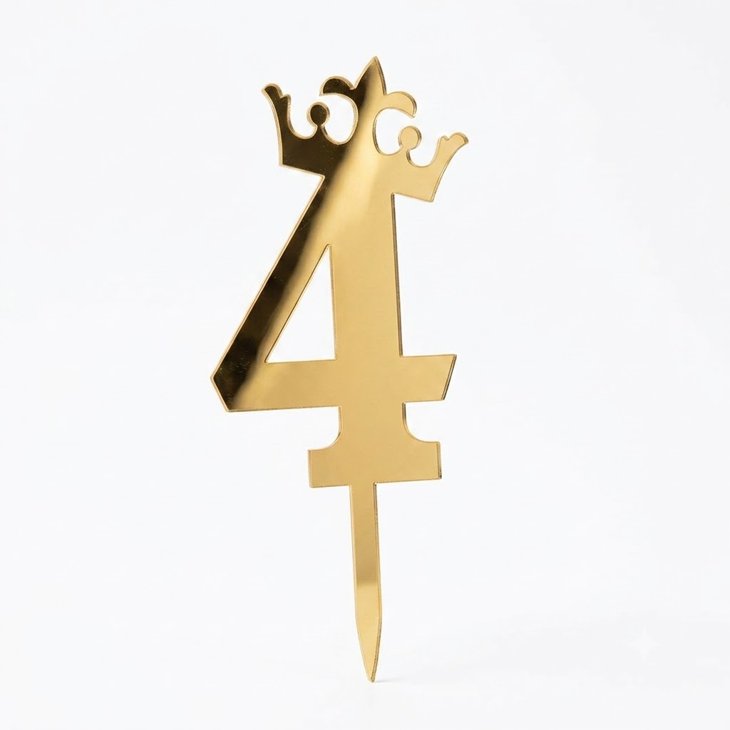 ACRYLIC NUMBER CAKE TOPPERS