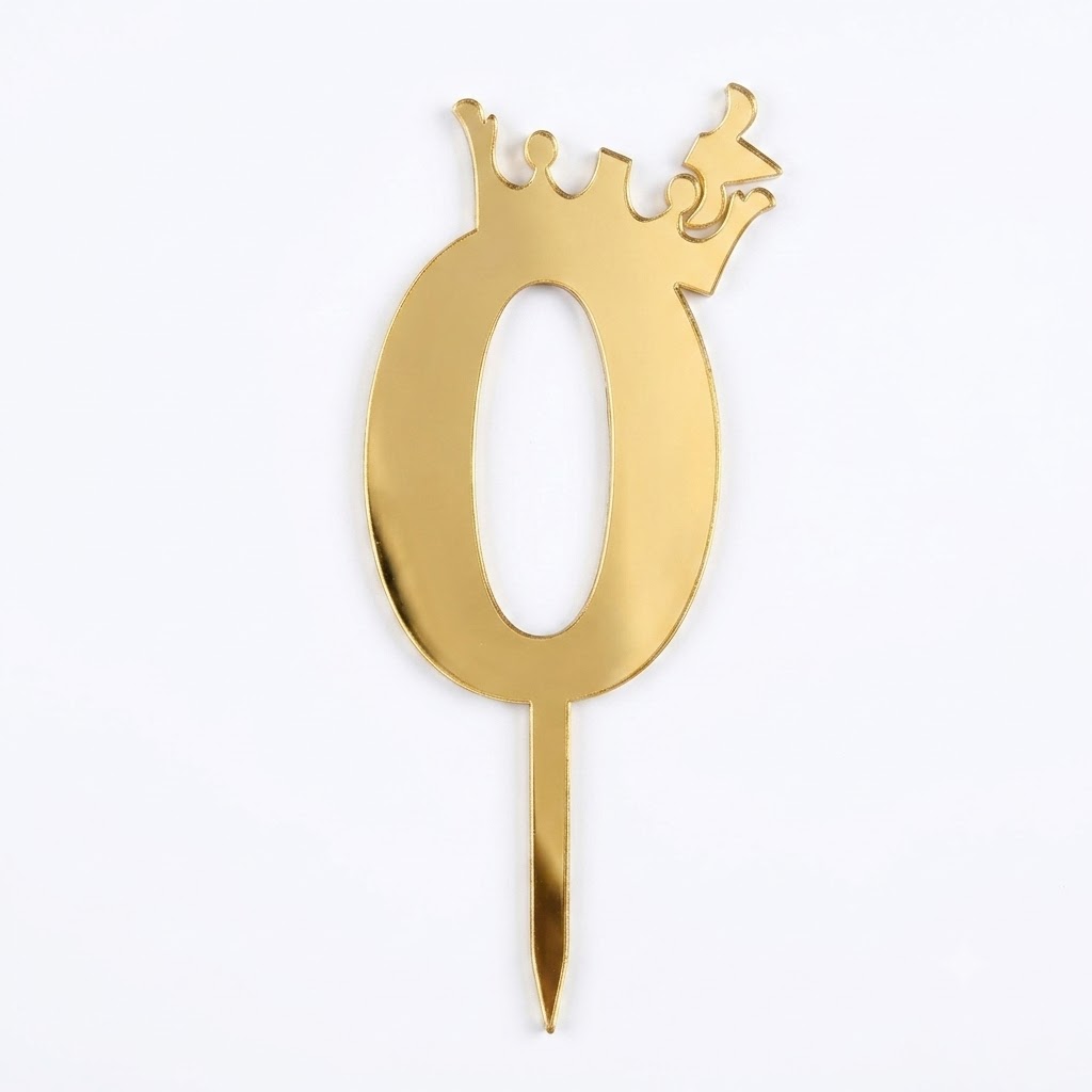 ACRYLIC NUMBER CAKE TOPPER