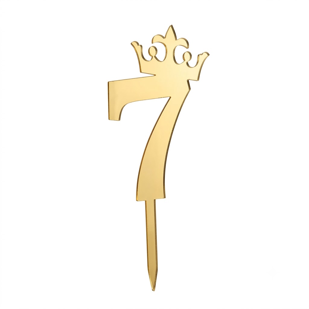 ACRYLIC NUMBER CAKE TOPPERS