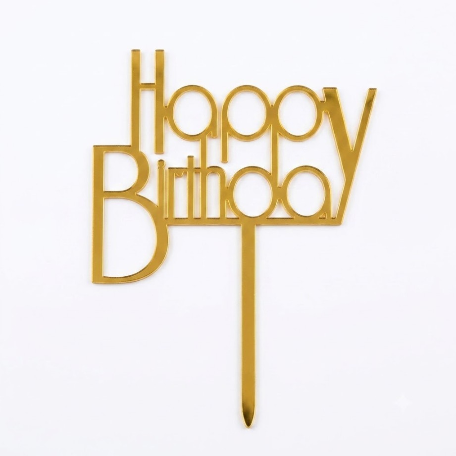 Happy Birthday Cake Topper