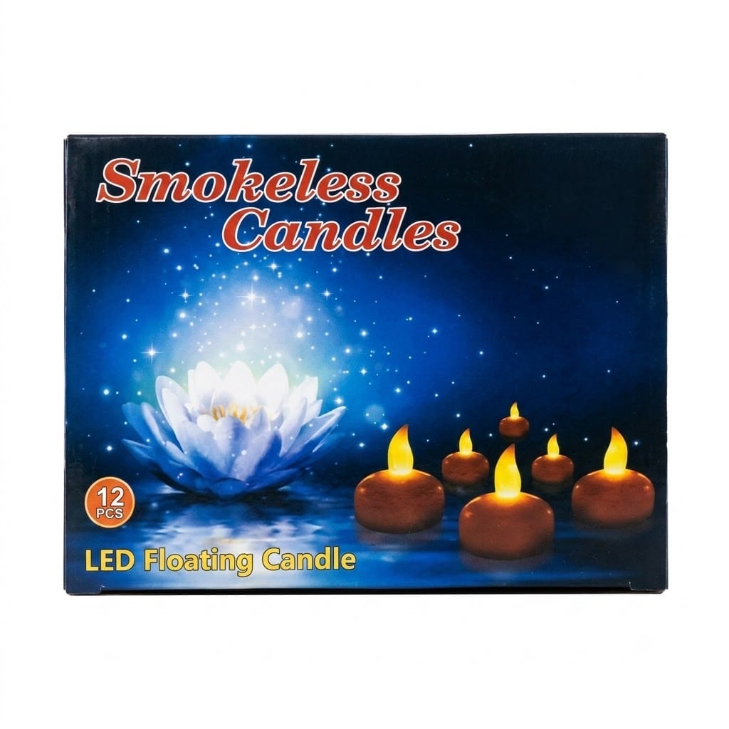 12Pcs Smokeless Candle