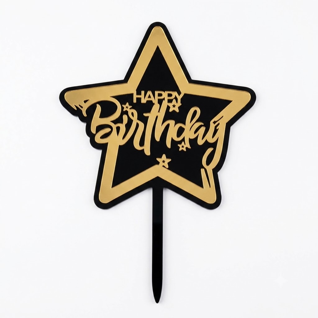 Happy Birthday Cake Topper 