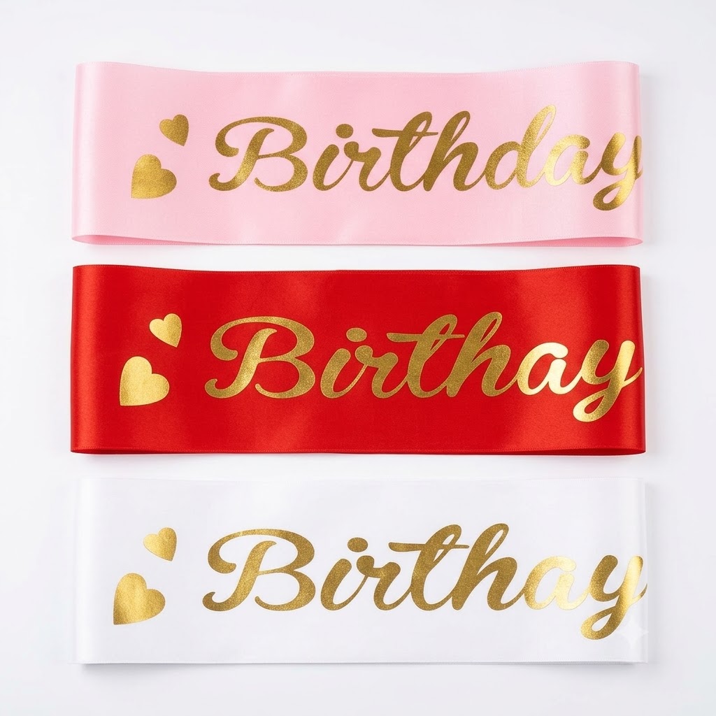 Birthday Girl Foiling Sash