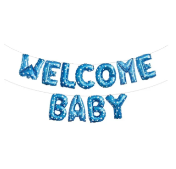 WELCOME BABY FOIL BALLOON 