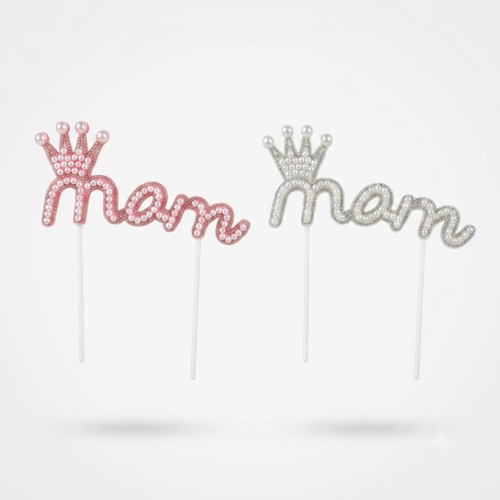 CAKE TOPPER CROWN MOM 