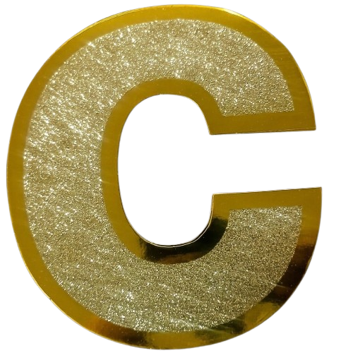 1PCS GLITTER ALPHBET 