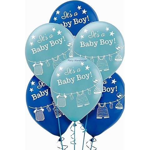 6pcs its Baby Boy Balloon set 