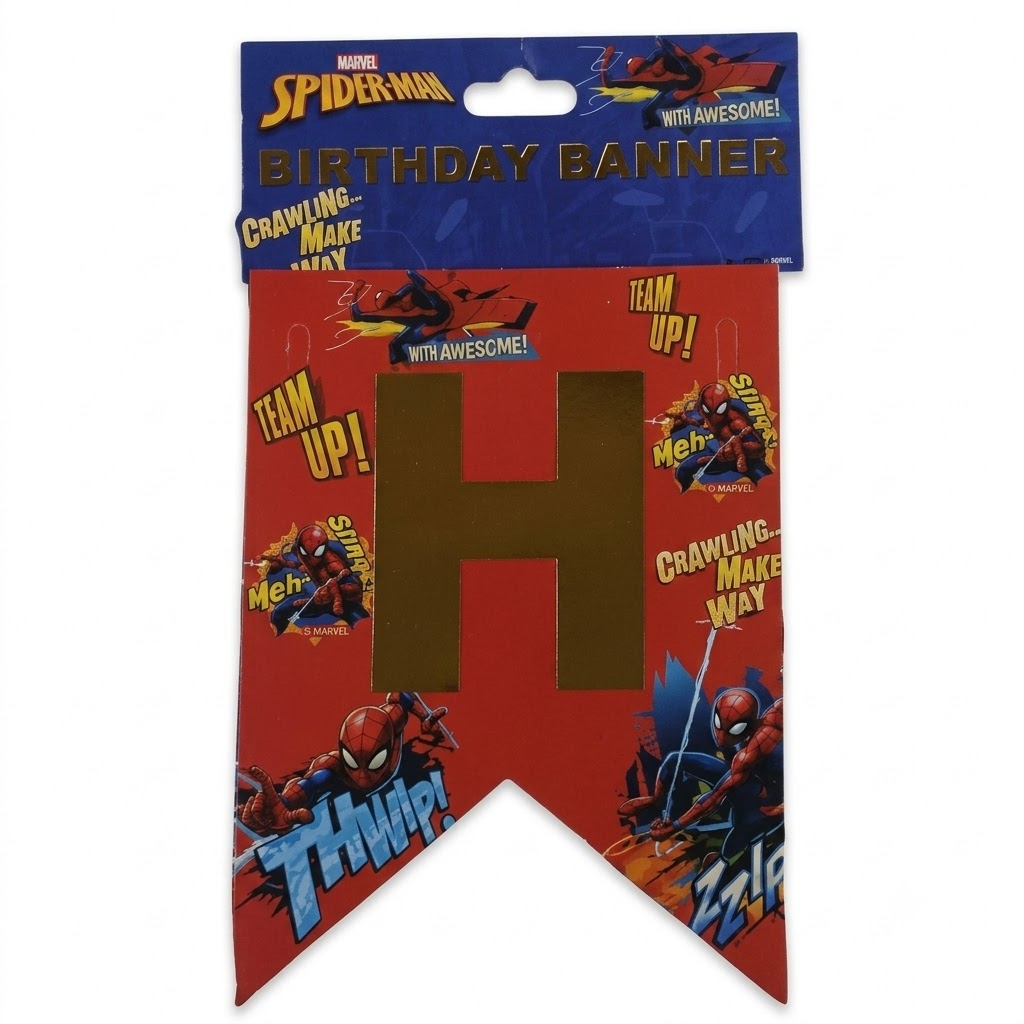 Happy Birthday Spiderman Banner