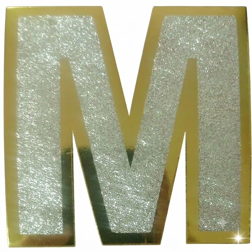 1PCS GLITTER ALPHBET 