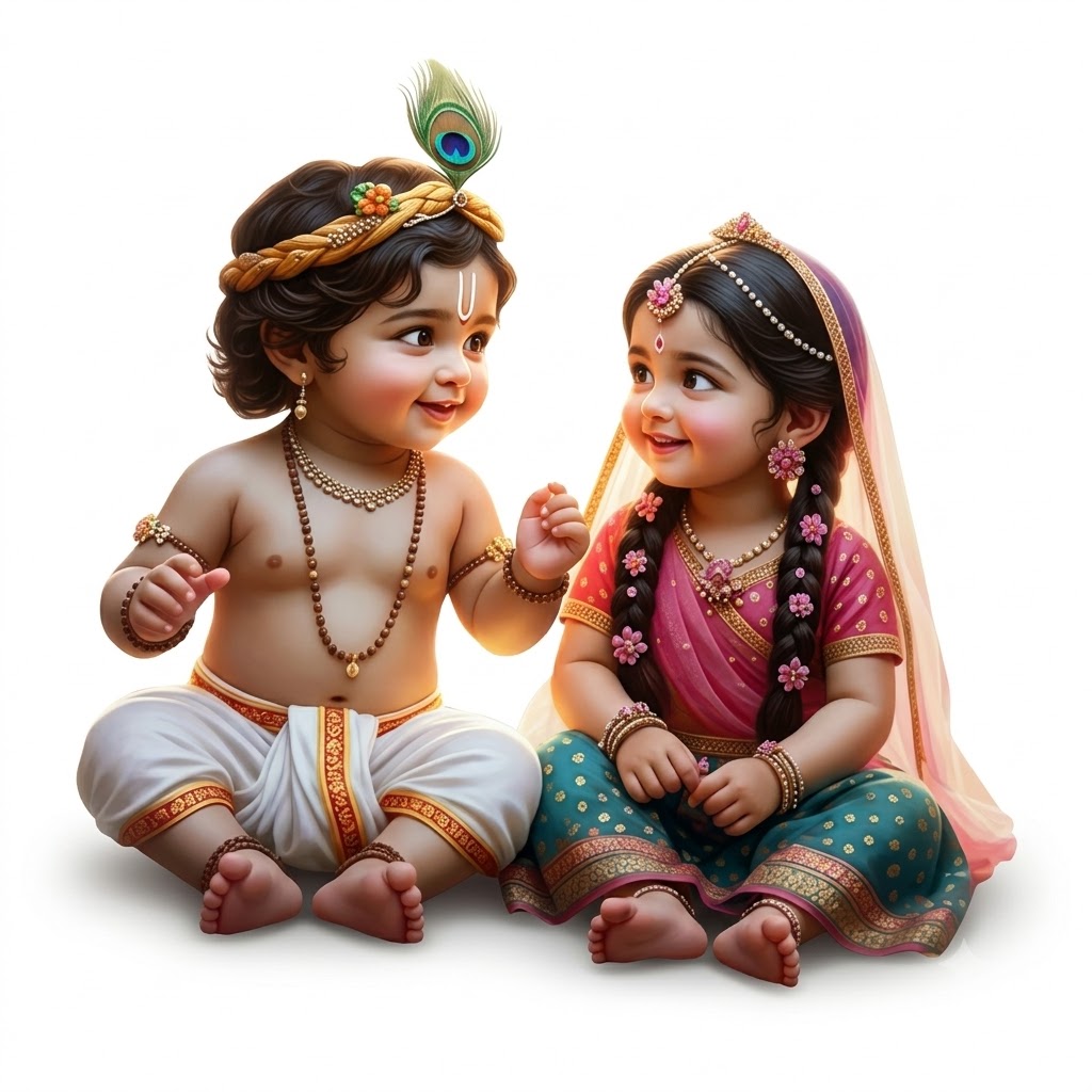 Radhe Krishna Cut Out 