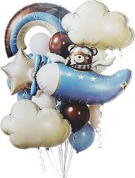 Teddy Pilot Airplane Foil Balloon 