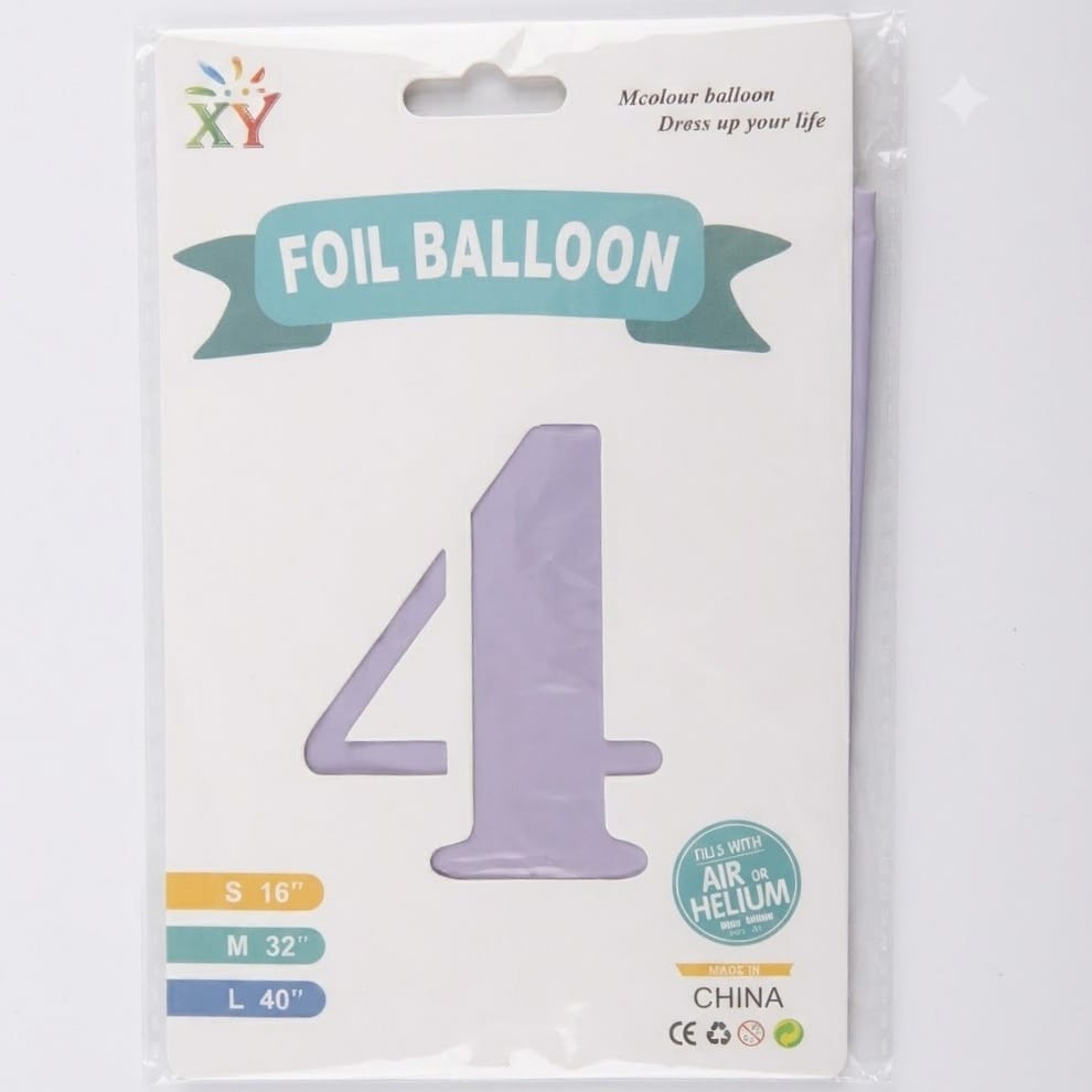 32'Inch Vintage Number Foil (Purple) 