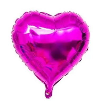Pink Heart Foil Balloon (50Pcs Loose Packing) 