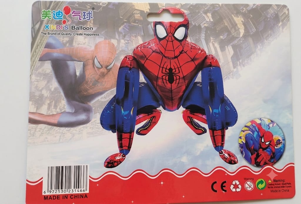 3D Spiderman Foil Balloon