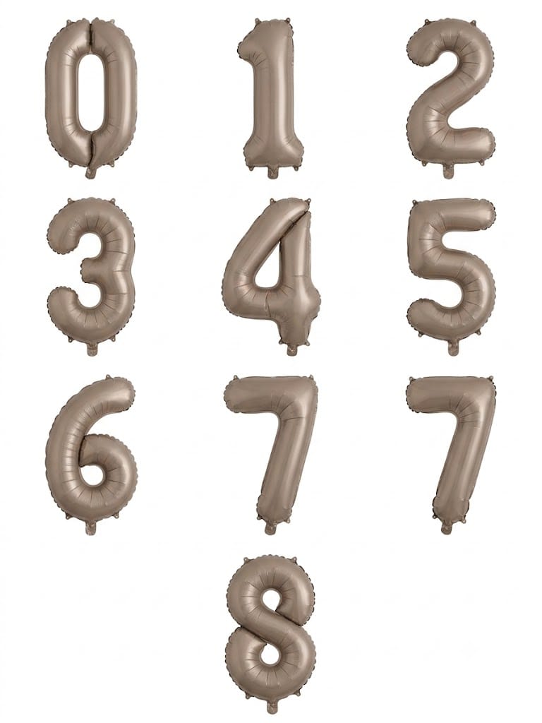 32" Vintage Number Foil Balloon