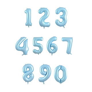 32" Vintage Number Foil Balloon