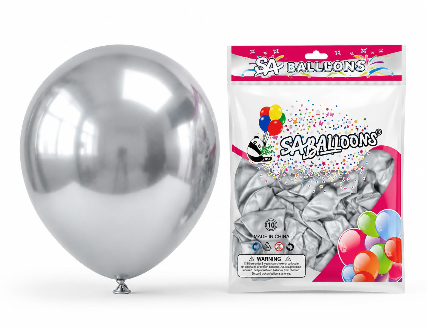 Chrome Silver (50Pcs Pack) 