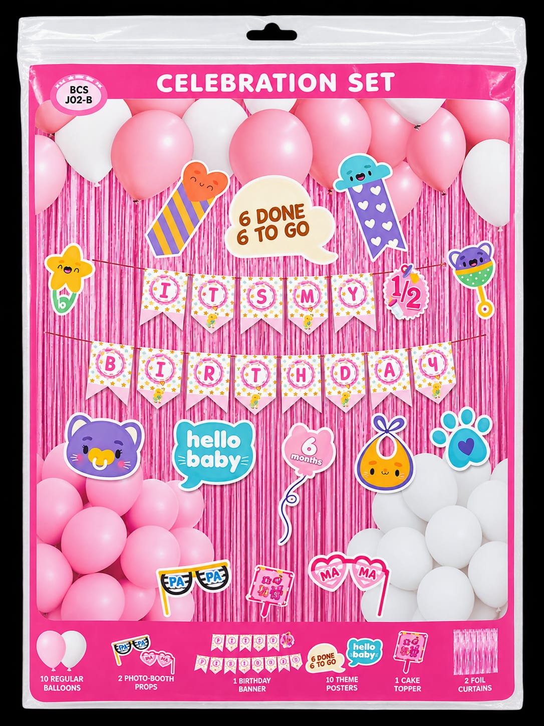 Its My 1/2 Birthday Kit (Pink) 