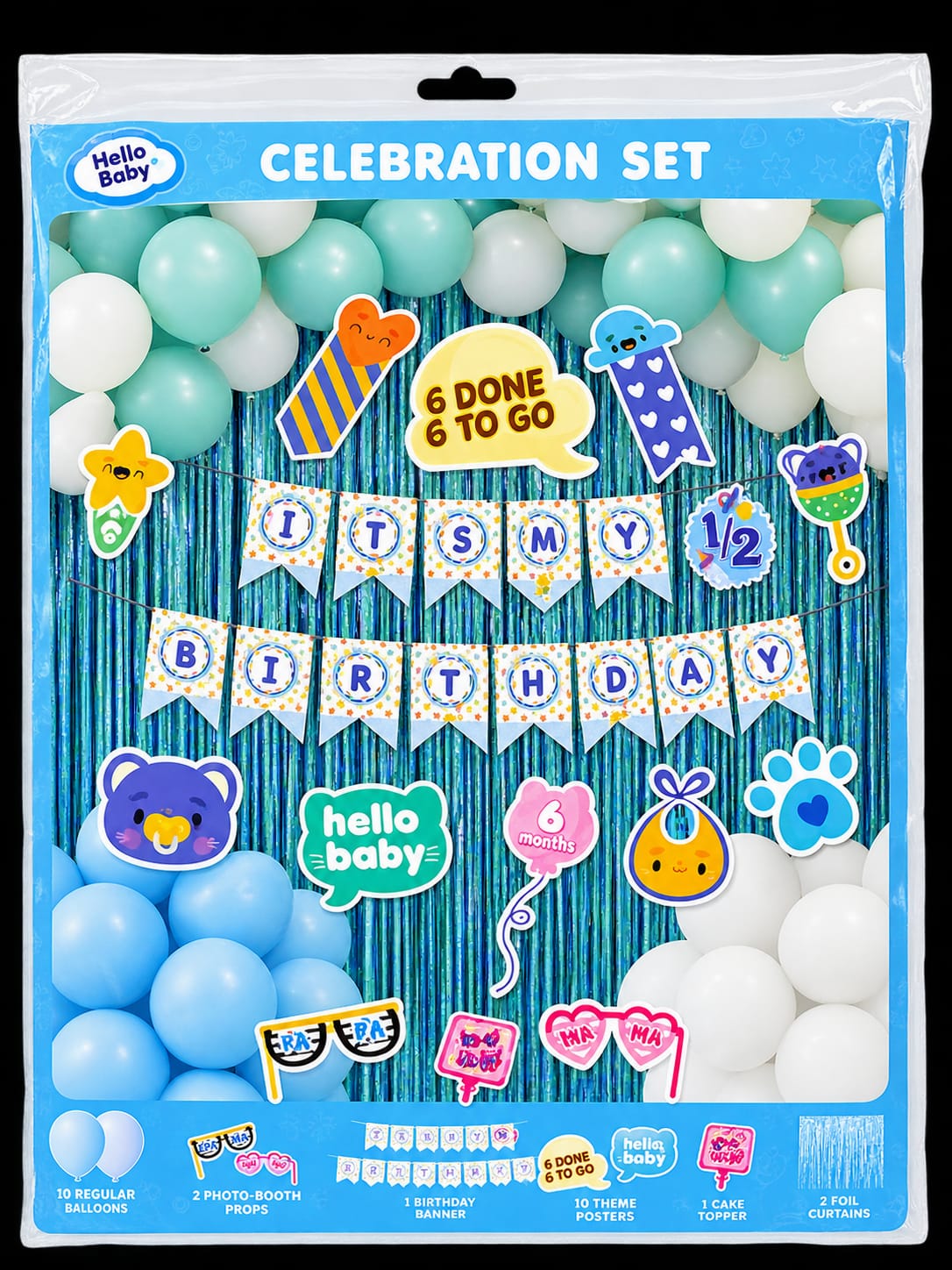Its My 1/2 Birthday Kit (Blue) 