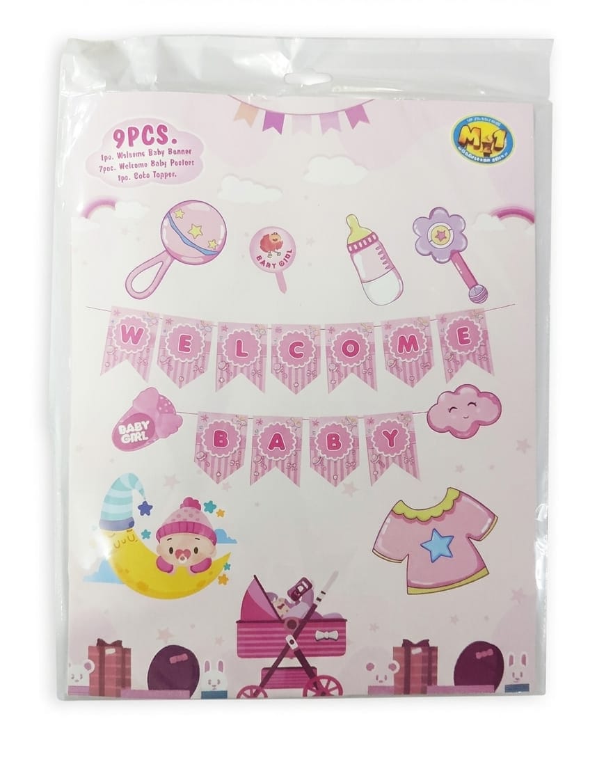 Welcome Baby Paper Combo (Pink) 