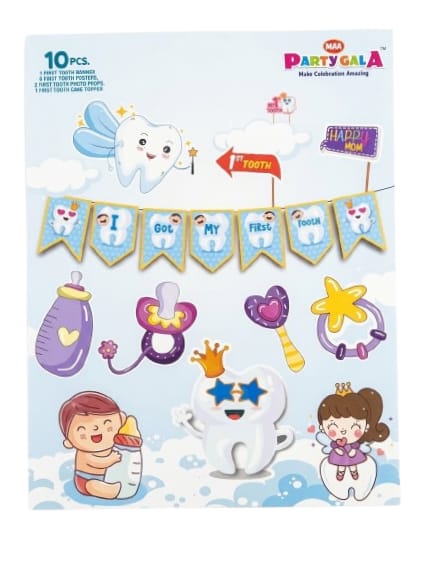 First Tooth Paper Combo Set (Blue) 